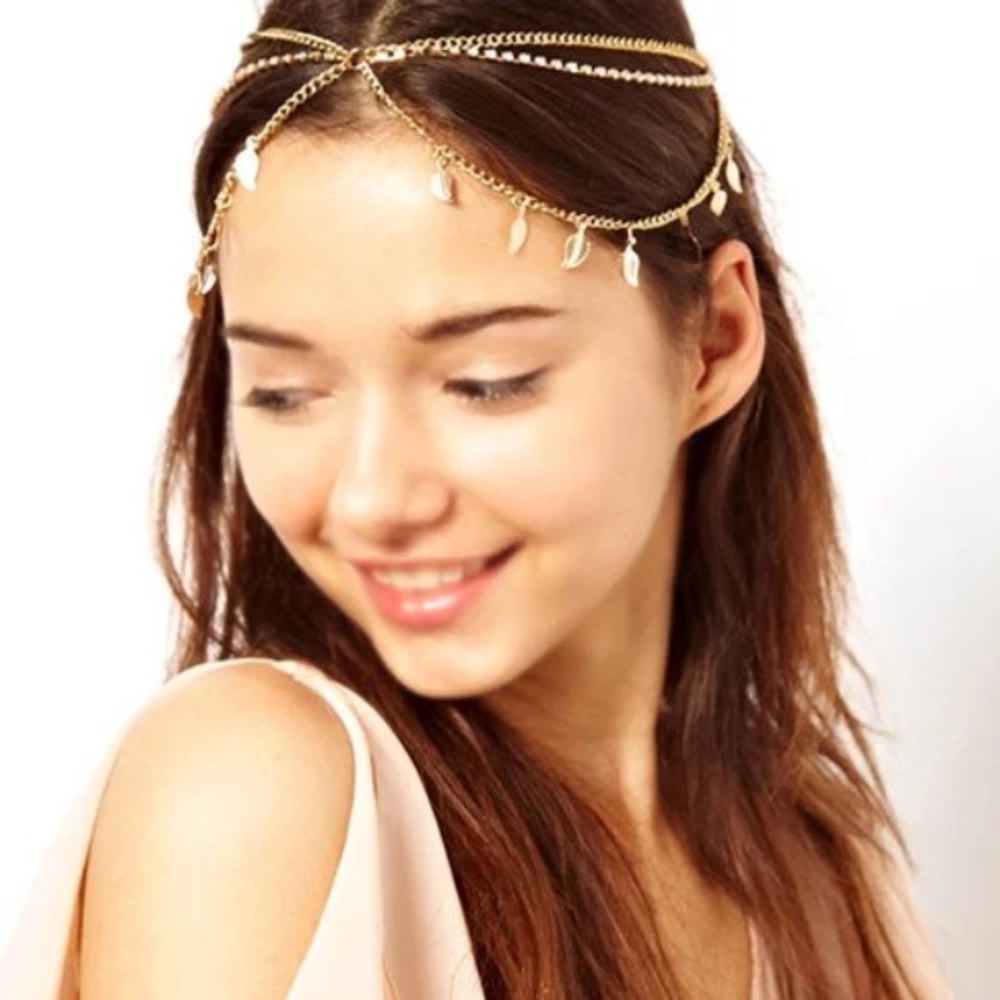 CRYSTAL LEAF HEADBAND